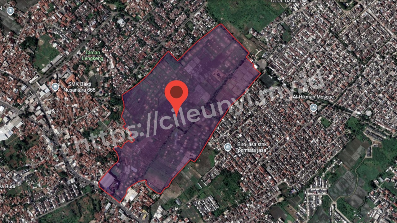 Denah lokasi lahan Cinunuk bagian 2